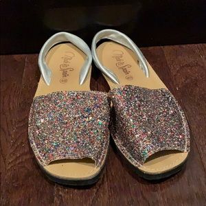 Glittery sandals